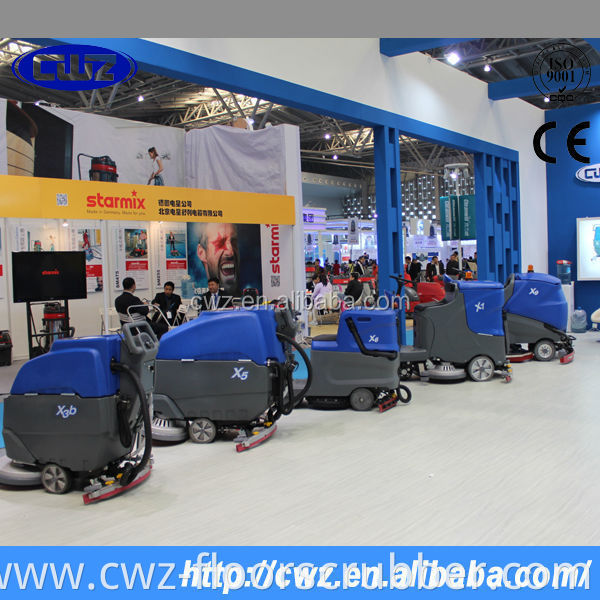 Easy operated small manual floor scrubber dryer,scrubber drier